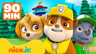 Rubbles Ultimate Double Rescues w PAW Patrol Skye amp Rocky  90 Minute Compilation  Rubble amp Crew [upl. by Norton]