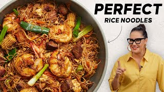 Cook Rice Noodles Like A Pro  Singapore Noodles  Marions Kitchen [upl. by Allemac]