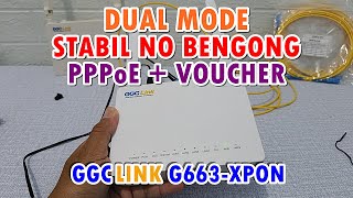 Postel Stabil Setting GGCLink G663 XPON Mode PPPoE  Hotspot Anti Bengong [upl. by Thaxter975]