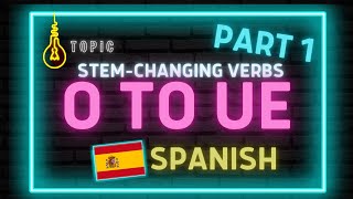 STEM CHANGING VERBS O to UE Part 1 [upl. by Killigrew]