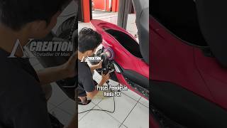 Honda PCX Merah Doff Poles hondapcx honda coating nanoceramic cinematicmotor motodetailing [upl. by Gardas]