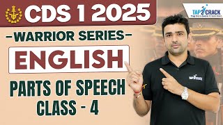 CDS 1 2025 Preparation  CDS English  Parts of Speech 4 CDS 1 2025 English  Rishabh Deshwal Sir [upl. by Ching620]