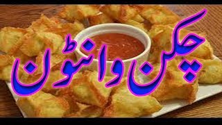 chicken wonton Chinese Fried Wonton  Simple Chicken Wonton  cheese chicken wonton  shahi wonton [upl. by Marv]