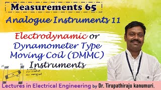 ME65 Electrodynamic or Dynamometer Type Moving Coil Instruments [upl. by Emyam]