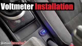 How To Install an aftermarket Voltmeter Gauge Battery Gauge  AnthonyJ350 [upl. by Chiquia886]