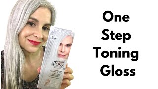 LOreal Le Color Gloss For Gray Hair ReviewBefore and After Photos [upl. by Ycam]