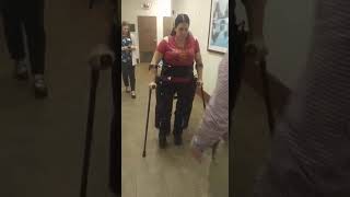 Paraplegic walking in ReWalk Exoskeleton [upl. by Ray332]