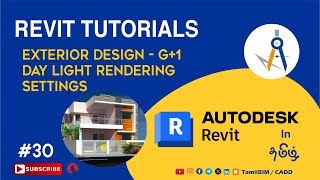 30 REVIT ARCHITECTURE TUTORIALSTOPOGRAPHY TOOLSRENDERING TOOLS IN REVITCAMERA SETUPTAMILCADD [upl. by Strang]