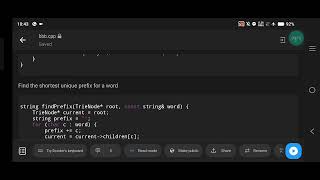 Shortest Unique Prefix for Every Word  C Efficient Trie Solution [upl. by Lorrie728]