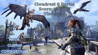 Cloudrest 0 Portal  Fun Raid  Nightblade Healer  ESO  Update Golden Pursuits 44 [upl. by Lleira]