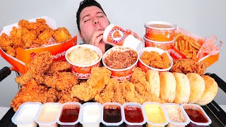 Massive Popeyes Feast • MUKBANG [upl. by Tnilf]