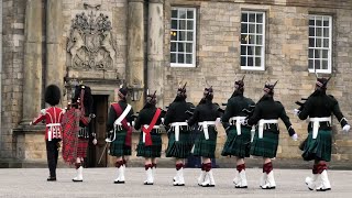 Dinner is ready at Holyrood Palace  Pipe and bugle of Scots Guards [upl. by Einimod]