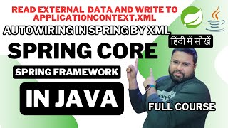 Autowiring Part2 using XML byName  byType  byConstructor  Spring In Hindi  Spring Framework [upl. by Inverson840]