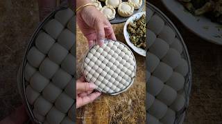 New way to make steamed buns LoveLifeLoveFood chineserecipe baobuns chinesebuns bunlove momos [upl. by Etnohc]