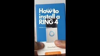 How to install Ring Doorbell 4 [upl. by Atikkin]