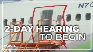 Boeing FAA executives set to testify at Tuesday NTSB hearing into 737 MAX door plug blowout [upl. by Nodnarbal709]