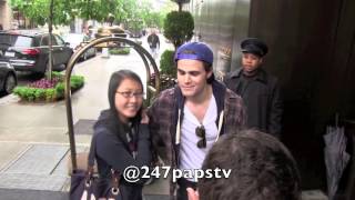 Paul Wesley strolling through Soho in NYC [upl. by Elwira296]