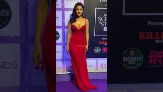 Shehnaaz Gill looking hot and beautiful in Red at Pinkvilla Awards [upl. by Ynned]