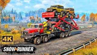 Paystar 5600TS Offroad Truck Double Decker In SnowRunner Season 14 offroad truck 4k [upl. by Niobe]