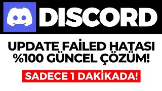 Discord Update Failed Hatası Nasıl Çözülür Discord Update Failed Hatası Alıyorum Ne Yapmalıyım [upl. by Regen724]