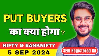 Nifty and BankNifty Prediction Thursday Expiry 5 Sep 2024  Hero Zero Strategy  Rishi Money [upl. by Letch]