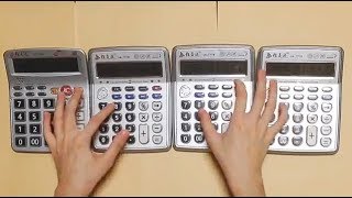 Super Mario Theme  played by Four calculators [upl. by Burley343]