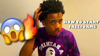 How To Start Freeform Dreads in 2024  Tutorial [upl. by Rapsac]