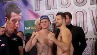 CARL FROCH v GEORGE GROVES  THE OFFICIAL WEIGH IN  BATTLE OF BRITAIN [upl. by Held]