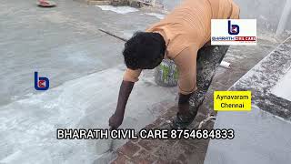 old terrace waterproof work in chennai aynavaram 6 layer tamil home painting civil dr [upl. by Bergeman614]