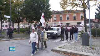 Manifestazione No Tav contro esproprio terreni [upl. by Narih]