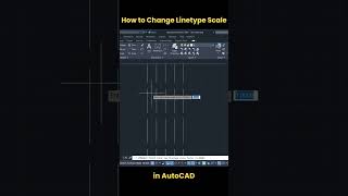 How to Change Linetype Scale in AutoCAD autocad shorts [upl. by Terraj]