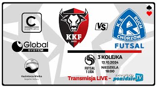 KKF Caffaro Global System Kazimierza Wielka vs Ruch Chorzów Futsal  transmisja LIVE [upl. by Anaej]