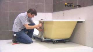 Montage  Installation Artweger TWINLINE 2 Duschbadewanne  shower bath [upl. by Wrdna]