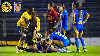 Termina C4ALIENTE la Semifinal América vs Tigres Femenil [upl. by Surtimed208]