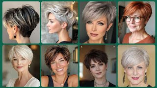 gorgeous latest super classy 💗 fine short bob Pixie HairCuts over ages 40 look Stunning [upl. by Eicyaj]