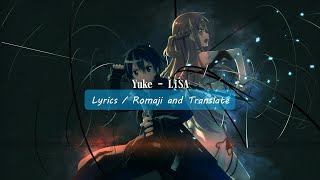 Yuke  LiSA Lyrics [upl. by Fielding]