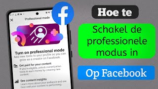 Hoe je de professionele modus van Facebook inschakelt nieuw proces [upl. by Keslie665]