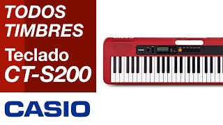 TIMBRES TECLADO CASIOTONE CTS200 CASIO [upl. by Sirraf]