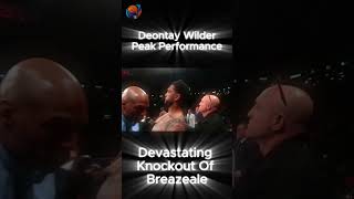 The Deontay Wilder Punch that left Breazeale stiff [upl. by Lelia]