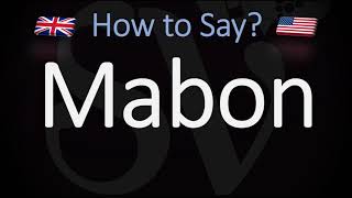 How to Pronounce Mabon British amp American Pronunciation [upl. by Neenad]