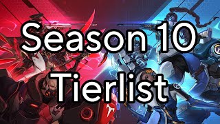 Season 10 Tier List  Overwatch 2 [upl. by Doowron]