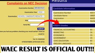 HOW TO CHECK WAEC RESULT 2024 Stepbystep [upl. by Aihsenat]