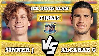 🔴LIVE SINNER VS ALCARAZ • SIX KINGS SLAM FINALS GAMEPLAY alcaraz sinner djokovic nadal tennis [upl. by Runkle830]