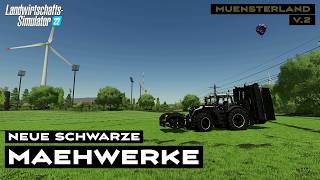 LS22  Münsterland 07  Endlich Kubota Mähwerke und die auch noch in schwarz [upl. by Frayne]