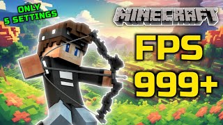 HOW TO GET HIGH FPS IN MINECRAFT [upl. by Lesde]