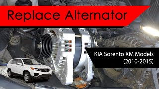 Replace Alternator 2011 KIA Sorento 35L Engine XM [upl. by Halbeib]