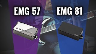 EMG 57 battles EMG 81 \\ Comparison of EMG active guitar pickups METAL [upl. by Tocci]