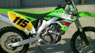 2010 KX450F with Fuel Injection [upl. by Aillicirp]