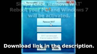 RemoveWAT 226  Windows 7 Activator Removes Windows Genuine [upl. by Yllek411]