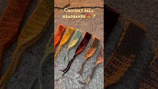 Crochet headbands🍁✨ crochet crochetshorts crocheting crochetheadbands crochetcommunity [upl. by Neggem615]